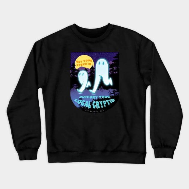 Fresno Night Crawler - Support Your Local Cryptid T-Shirt Crewneck Sweatshirt by Marzipan Art